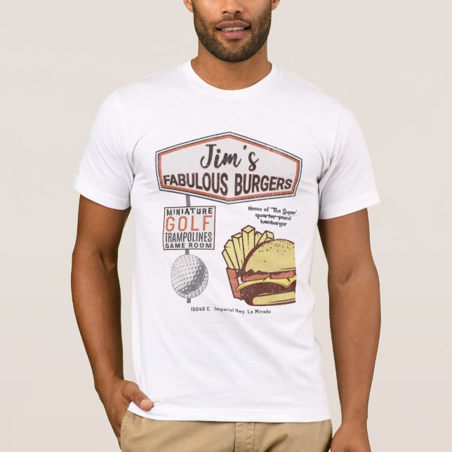 Jim's Fabulous Burgers - La Mirada T-Shirt (Front)