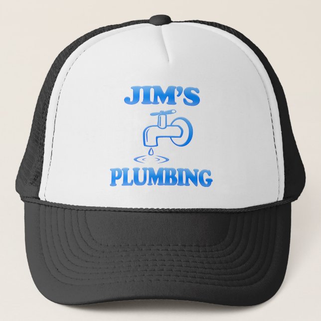 Jim's Plumbing Trucker Hat (Front)
