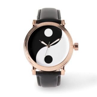 JIN JANG Black and White Watch