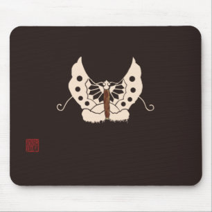 Jinbaori-Kurotorigeagehachoumoyou Mouse Pad