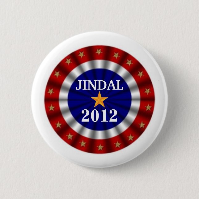 Jindal 2012 campain button (Front)