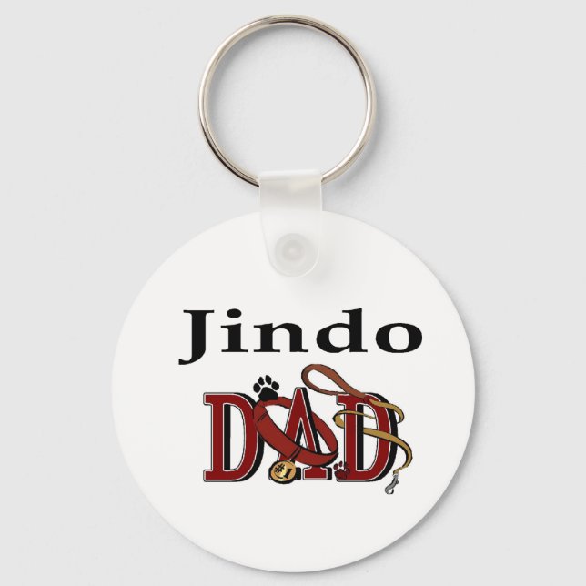 Jindo Dad Gifts Key Ring (Front)