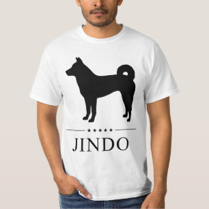 Jindo Dog Black Silhouette  T-Shirt
