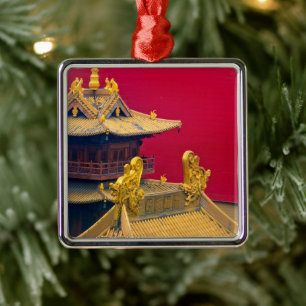 Jing'an Temple, Shanghai, China Metal Tree Decoration