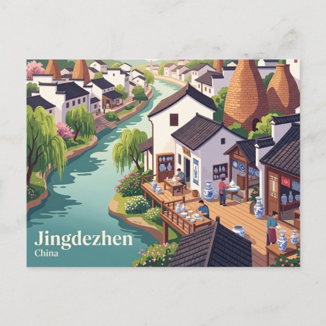 Jingdezhen, China Postcard (Front)