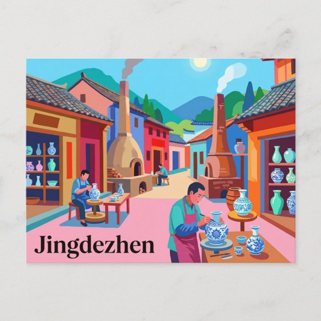Jingdezhen, China Postcard (Front)