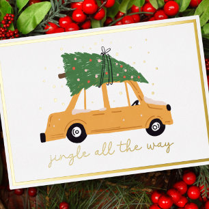 Jingle All The Way Car and Christmas Tree Gold