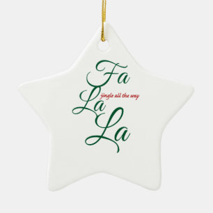jingle all the way ceramic tree decoration