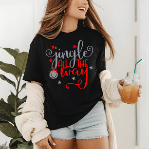 Jingle All The Way Christmas Bells Tri-Blend Shirt