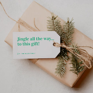 Jingle All The Way Christmas Gift Tags