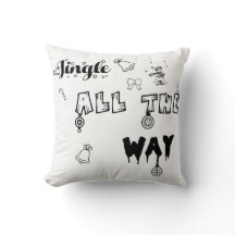 Jingle all the way Christmas gift Throw pillow