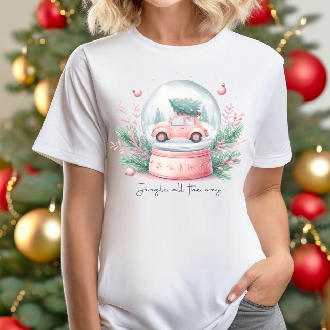 Jingle All the Way Christmas T-shirt (Christmas snow globe t-shirt)