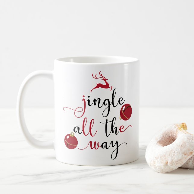 jingle all the way coffee mug (With Donut)