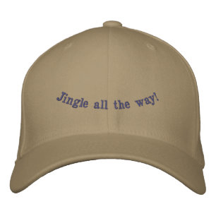 Jingle All The Way Front - MC Back Khaki Flexfit Embroidered Hat