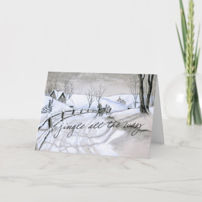 JINGLE ALL THE WAY Greeting Card (Front)