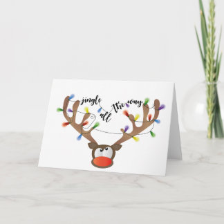 Jingle all the way holiday card