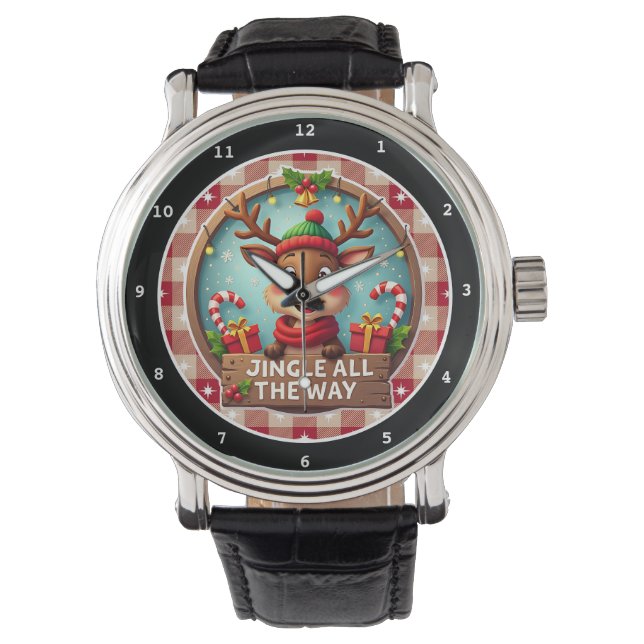 Jingle All The Way Reindeer  Watch (Front)