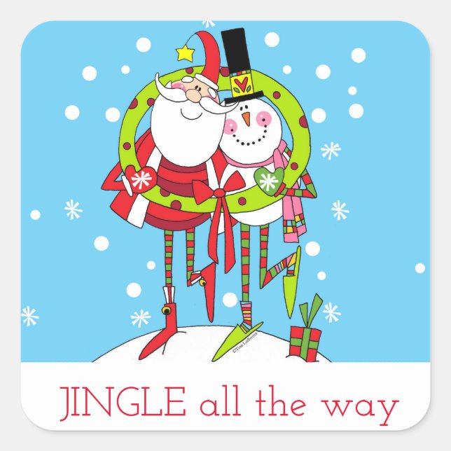 Jingle all the way stickers (Front)