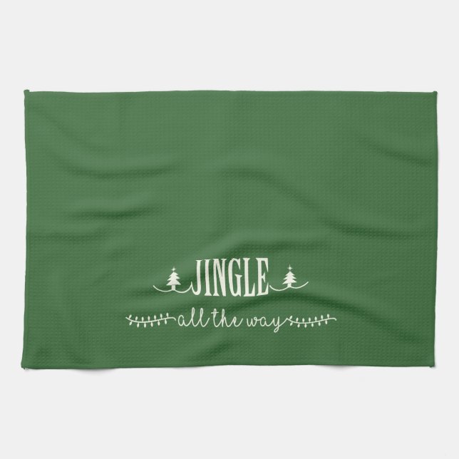 Jingle All The Way Tea Towel (Horizontal)