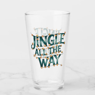 Jingle all the way with bells Christmas Glass