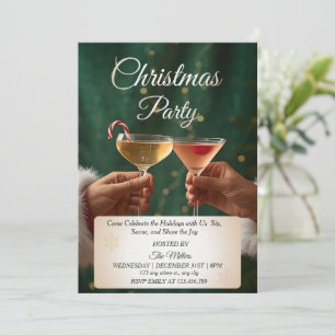 Jingle And Mingle Christmas Cocktail Party Invitat Invitation