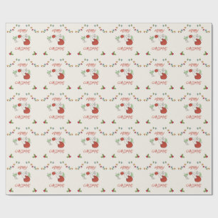 Jingle And Mingle Christmas Cocktail Party Wrapping Paper