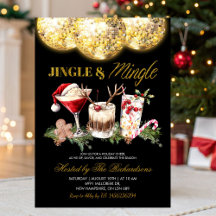 Jingle And Mingle Christmas Disco Cocktail Party