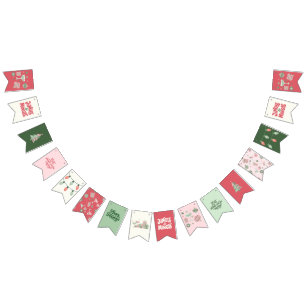 Jingle and Mingle Christmas Party Bunting