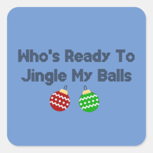 Jingle Balls Square Sticker