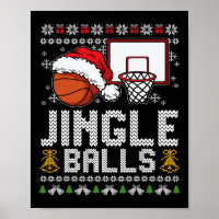 Jingle Balls Ugly Christmas Pajama Cool Sport X-Ma