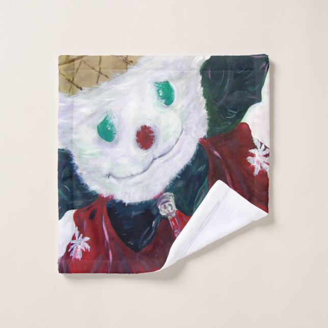 Jingle Bear Bath Towel Set (Wash Cloth)