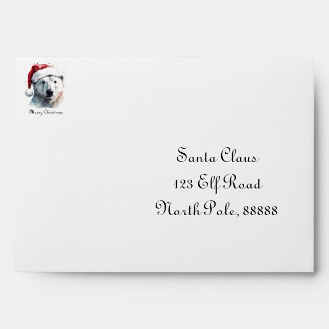 Jingle Bear Joy, custom Envelope (Front)