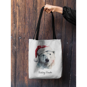 Jingle Bear Joy, custom Tote Bag