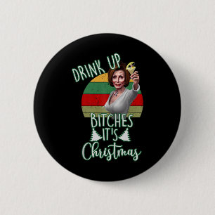 Jingle Bell Biden Xmas Santa Trump Ugly Christmas 6 Cm Round Badge