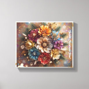 "Jingle Bell Blooms" Canvas Print
