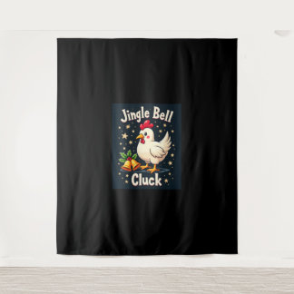 Jingle Bell Cluck Chicken Tapestry