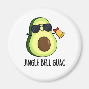 Jingle Bell Guac Funny Avocado Pun Magnet