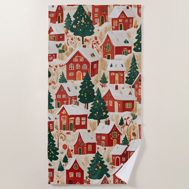 Jingle Bell Jubilee Beach Towel (Front)