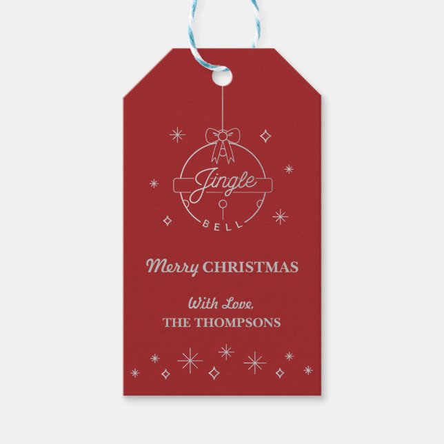 JINGLE BELL ROCK / Christmas Gift Tags (Front)
