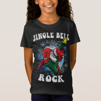 Jingle Bell Rock Santa Playing Guitar Christmas Fu