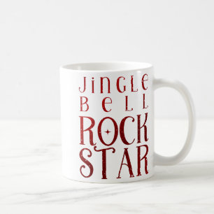 Jingle Bell Rock Star Christmas Boys White Coffee Mug