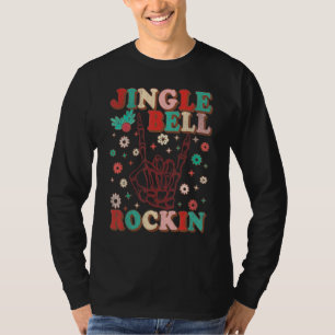 Jingle Bell Rockin Retro Christmas Morning Christm T-Shirt