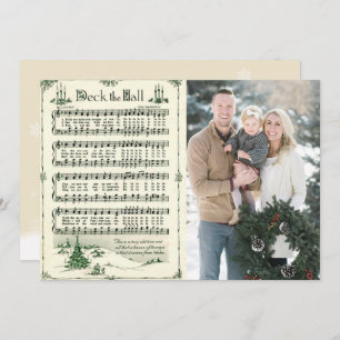 Jingle Bells Christmas Carol Photo Holiday Card