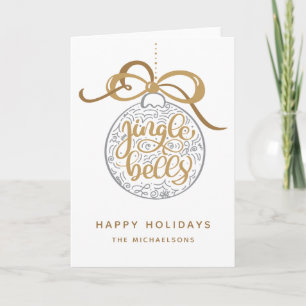 Jingle Bells Happy Holidays Card
