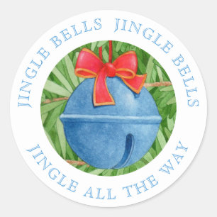 JINGLE BELLS Large Round Stickers