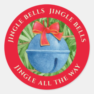 JINGLE BELLS Large Round Stickers III