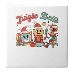 Jingle Bells Nurse, Christmas Nurse, Funny Christm Tile