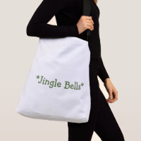 Jingle Bells Printed Create add your text-Handbags