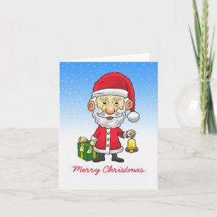 Jingle Bells with Santa Christmas Card