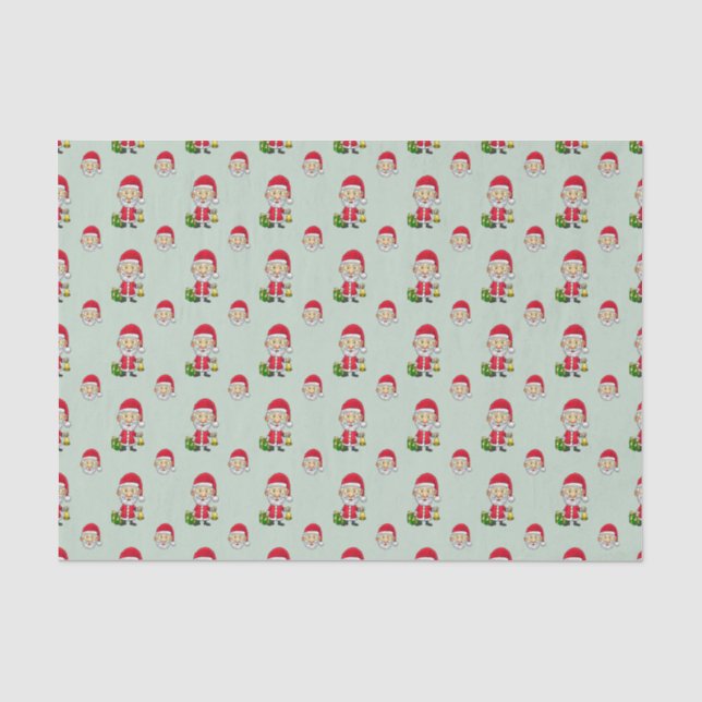 Jingle Bells with Santa Tissue Paper (Front)